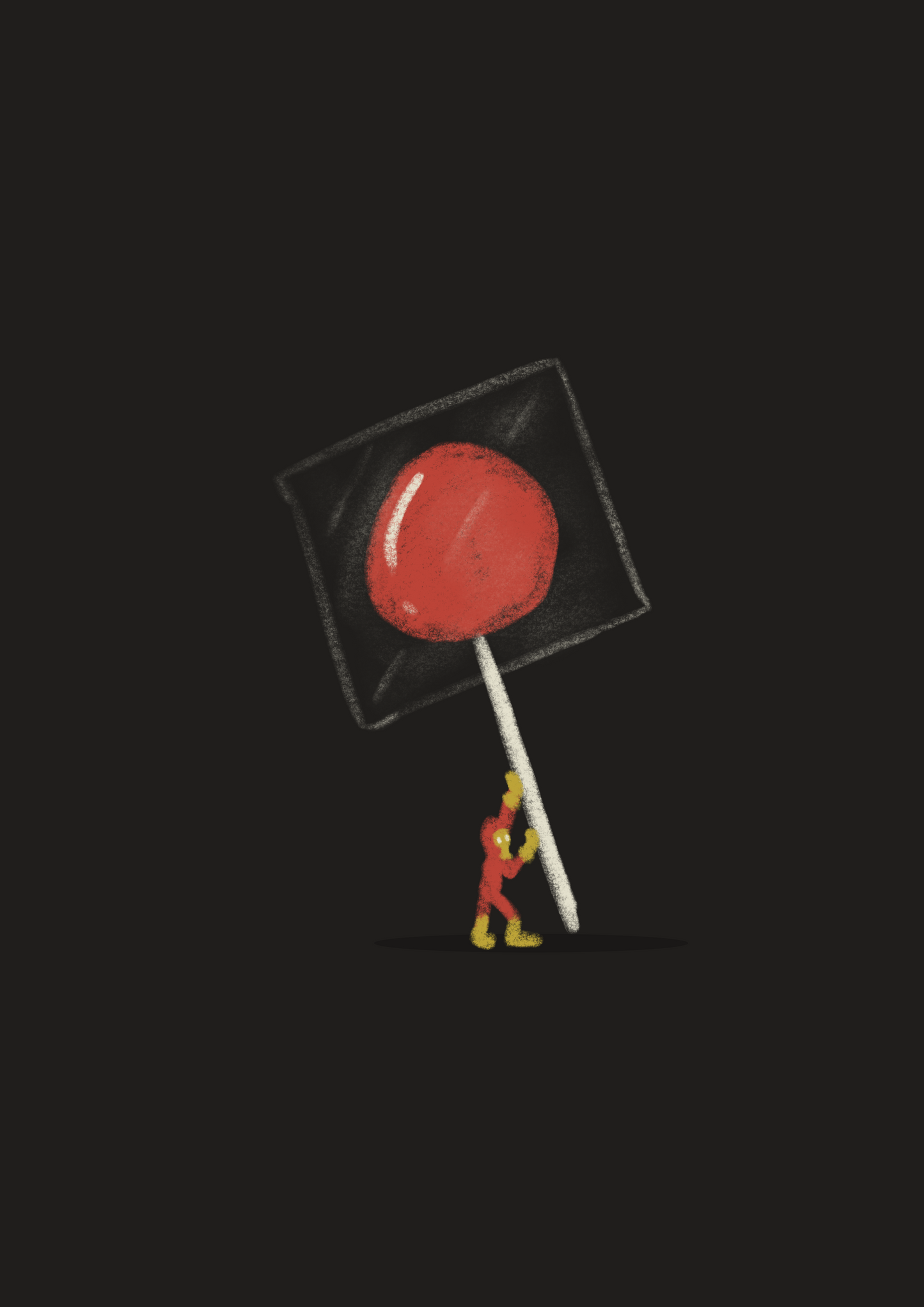 Lecca lecca rosso